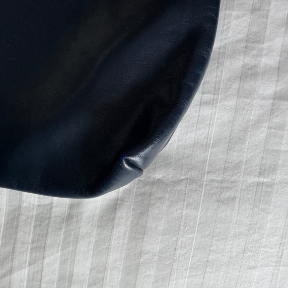 Mimo Sacs - Vintage Navy  Shoulder Leather Bag / Purse - Picture 8 of 13